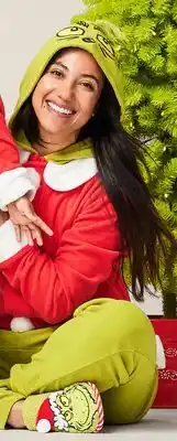 Walmart Family Santa Grinch one-piece Sleeper offer