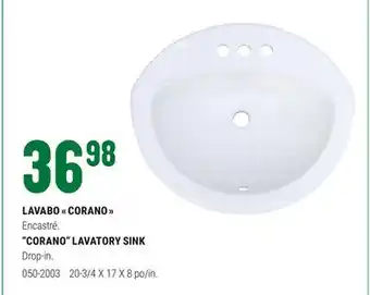 BMR LAVABO  CORANO  offer