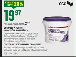 BMR COMPOSÉ À JOINTS CONTRÔLE POUSSIÈRE offer