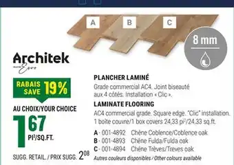 BMR PLANCHER LAMINÉ offer