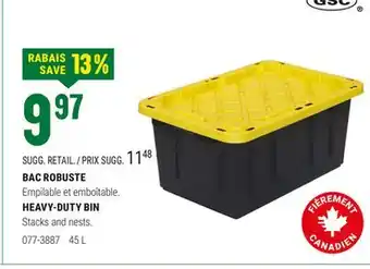 BMR BAC ROBUSTE offer