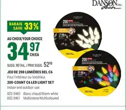 BMR JEU DE 200 LUMIÈRES DEL C6 offer