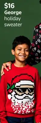 Walmart George holiday sweater offer