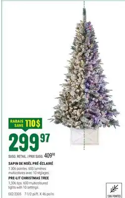 BMR SAPIN DE NOËL PRÉ-ÉCLAIRÉ offer