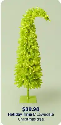 Walmart Holiday Time 6' Lawndale Christmas tree offer