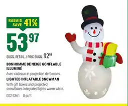 BMR BONHOMME DE NEIGE GONFLABLE ILLUMINÉ offer