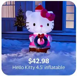 Walmart Hello Kitty 4.5' inflatable offer