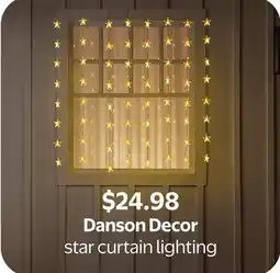 Walmart Danson Decor star curtain lighting offer