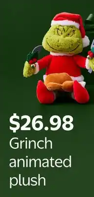 Walmart Grinch Animated Plush offer