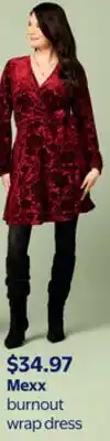 Walmart Mexx burnout wrap dress offer