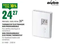 BMR THERMOSTAT ÉLECTRONIQUE NON PROGRAMMABLE offer