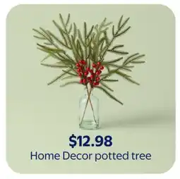 Walmart Home Decor potted tree offer