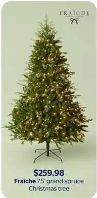 Walmart Fraîche 7.5' grand spruce Christmas tree offer