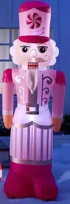Walmart Holiday Time 8' pink nutcracker inflatable offer