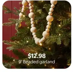 Walmart 9' Beaded garland offer