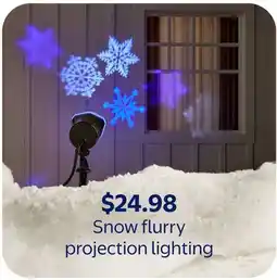 Walmart Snow flurry projection lighting offer