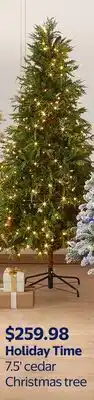 Walmart Holiday Time 7.5' cedar Christmas tree offer