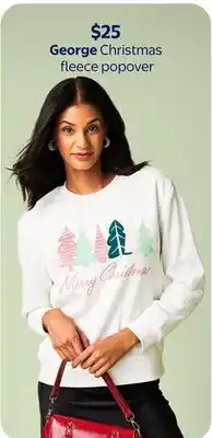 Walmart George Christmas fleece popover offer