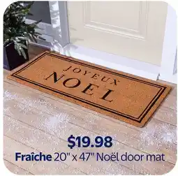 Walmart Fraiche 120x 47 Noel door mat offer