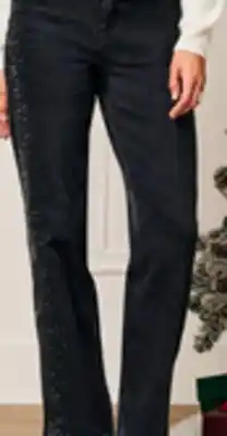 Walmart George rhinestone embellished denim pants offer