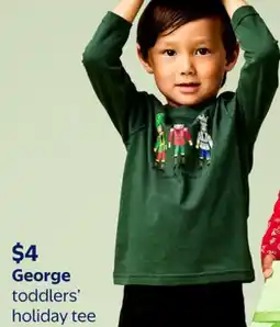 Walmart George toddlers holiday tee offer
