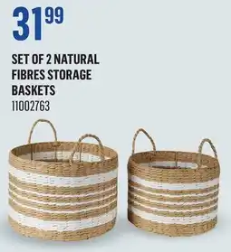 Canac Set of 2 Natural Fibres Storage Baskets offer