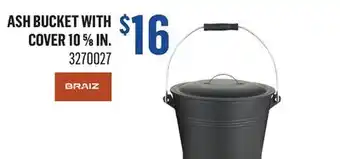 Canac Ash Bucket with Cover 105/8in offer