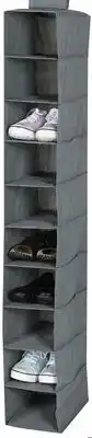 Canac Hanging Shoes and clothes Organizer grey offer