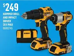 Canac Hammer drill and impact driver 20 V MAX offer