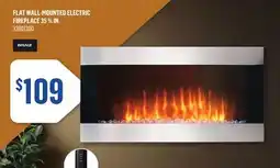 Canac Flat Wall-Mounted Electric Fireplace 35 3/4in offer