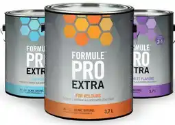 Canac Formule Pro Extra Eggshell Interior Latex Paint White & Colours 3.7 L offer
