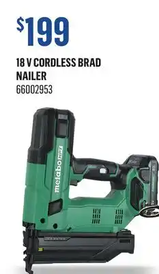 Canac 18 V Cordless Brad Nailer offer