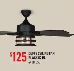 Canac Duffy Ceiling Fan Black 52 in offer