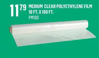 Canac Medium Clear Polyethylene Film 10ft.x100ft offer