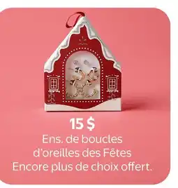Walmart Ens. de boucles d'oreilles des Fêtes Encore plus de choix offert offer