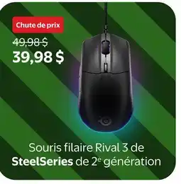 Walmart Souris Filaire Rival 3 de SteelSeries de 2e Génération offer