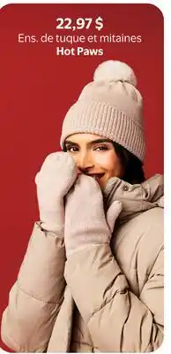 Walmart Ens. de tuque et mitaines Hot Paws offer