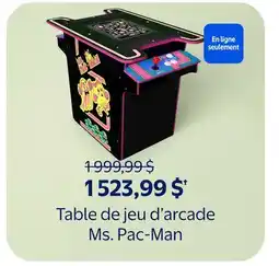 Walmart Table de jeu d'arcade Ms. Pac-Man offer