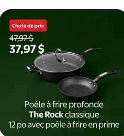 Walmart The Rock classique 12 po avec poêle a frire en prime offer