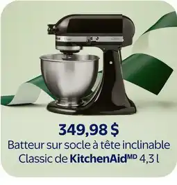 Walmart Batteur sur socle à tête inclinable Classique de KitchenAid 4,31 offer