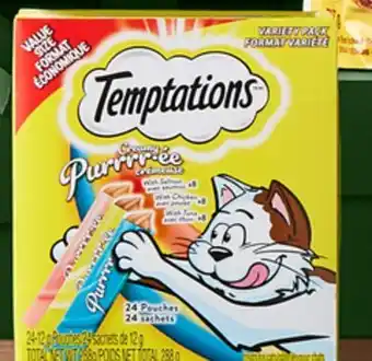 Walmart Gâteries Purrrr-ée crémeuse de Temptations pour chats offer