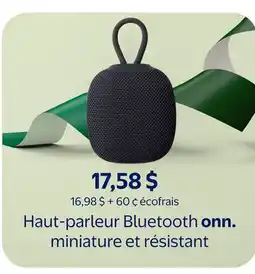 Walmart Haut-parleur Bluetooth onn. Miniature et résistant offer