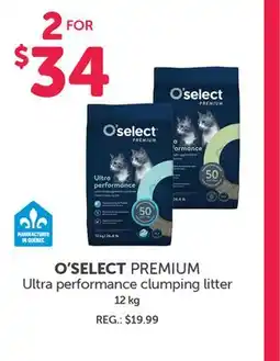 Mondou O'SELECT PREMIUM Ultra performance clumping litter offer