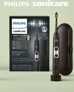 Walmart Brosse à dents électrique rechargeable 6100 ProtectiveClean Sonicare de Philips offer