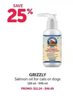 Mondou GRIZZLY Salmon oil for cats or dogs offer