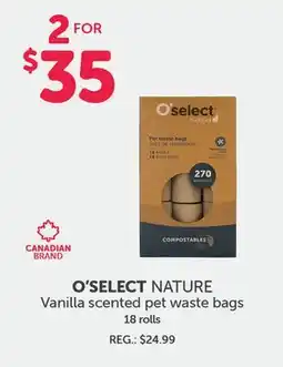Mondou O'SELECT NATURE Vanilla scented pet waste bags offer