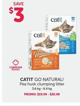 Mondou CATIT GO NATURAL! Pea husk clumping litter offer