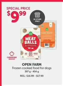 Mondou OPEN FARM Frozen cooked food for dogs offer