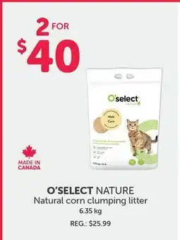 Mondou O'SELECT NATURE Natural corn clumping litter offer
