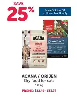 Mondou ACANA / ORIJEN Dry food for cats offer